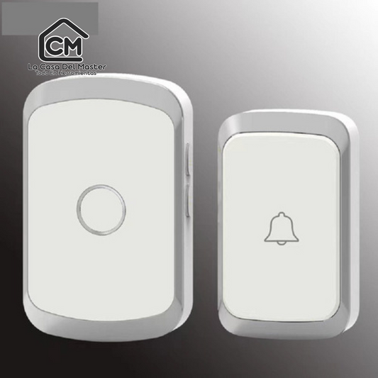 Timbre Inalámbrico Impermeable Con Luz Led 1 Transmisor 2 Receptores