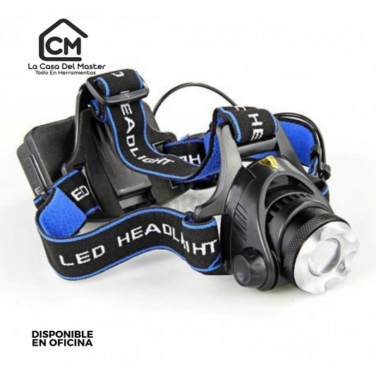 Linterna Frontal Led Cabeza Recargable 1600 Lúmenes