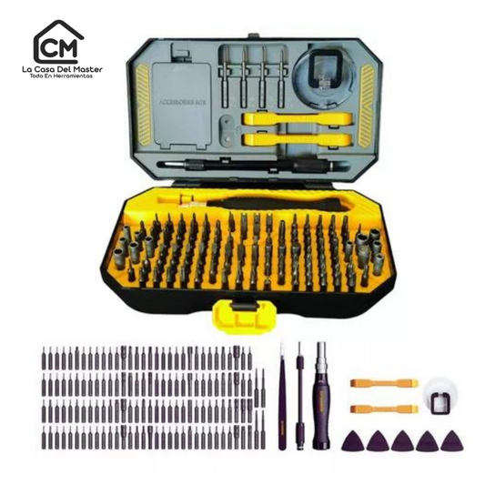 ¡Arma tu taller! ️ 🔩Kit Destornilladores Precisión 145 en 1 (BO)🔩