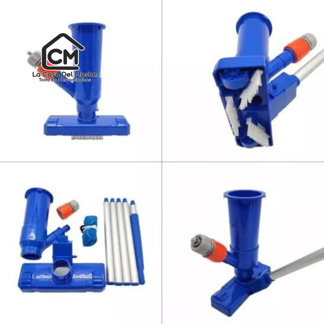 Kit De Limpieza De Piscina Aspiradora Cabezal De Succión