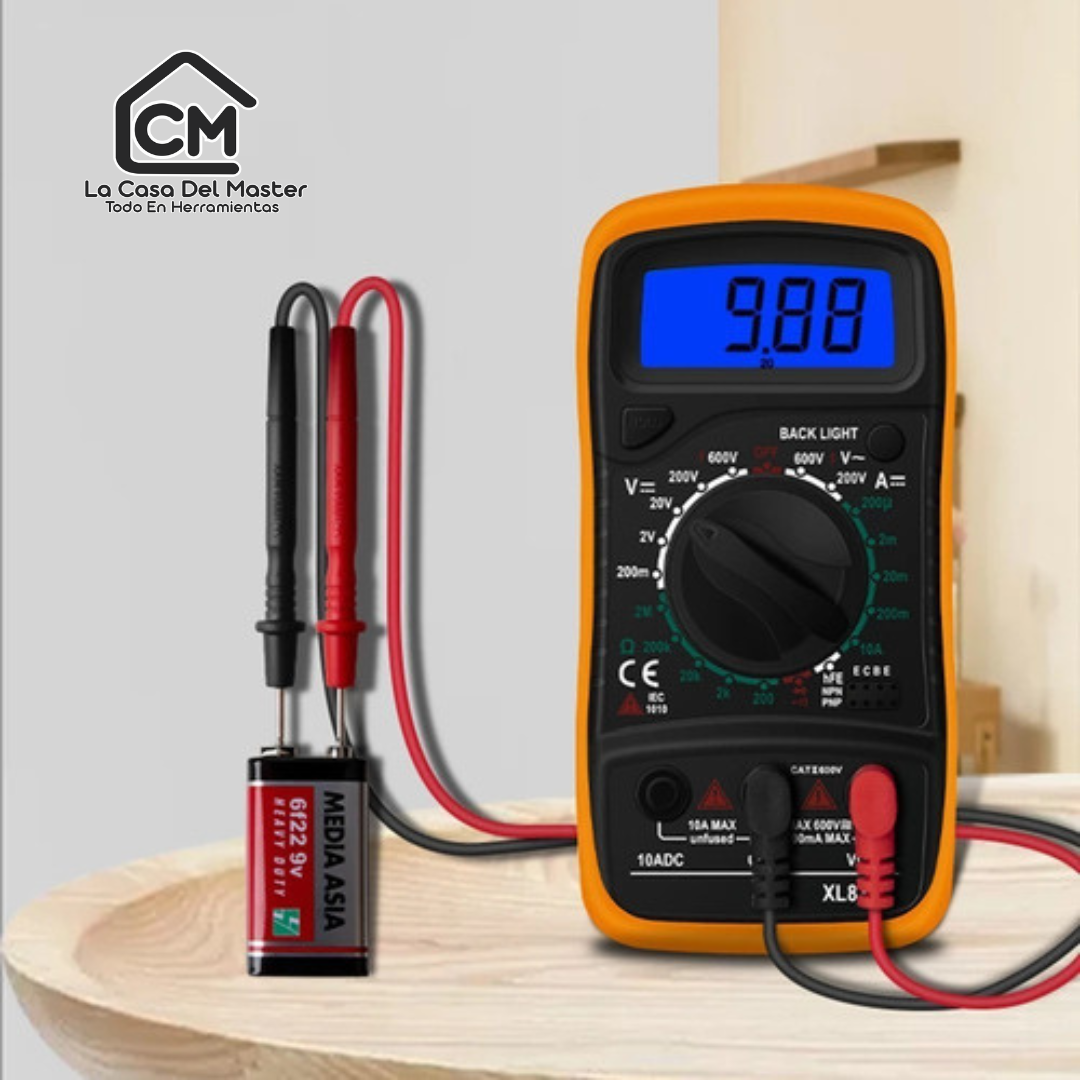 Precisión y seguridad en tus mediciones! Tester Digital Mide Amperaje Voltaje Ohms Diodos Etc ⚡️ (BO)