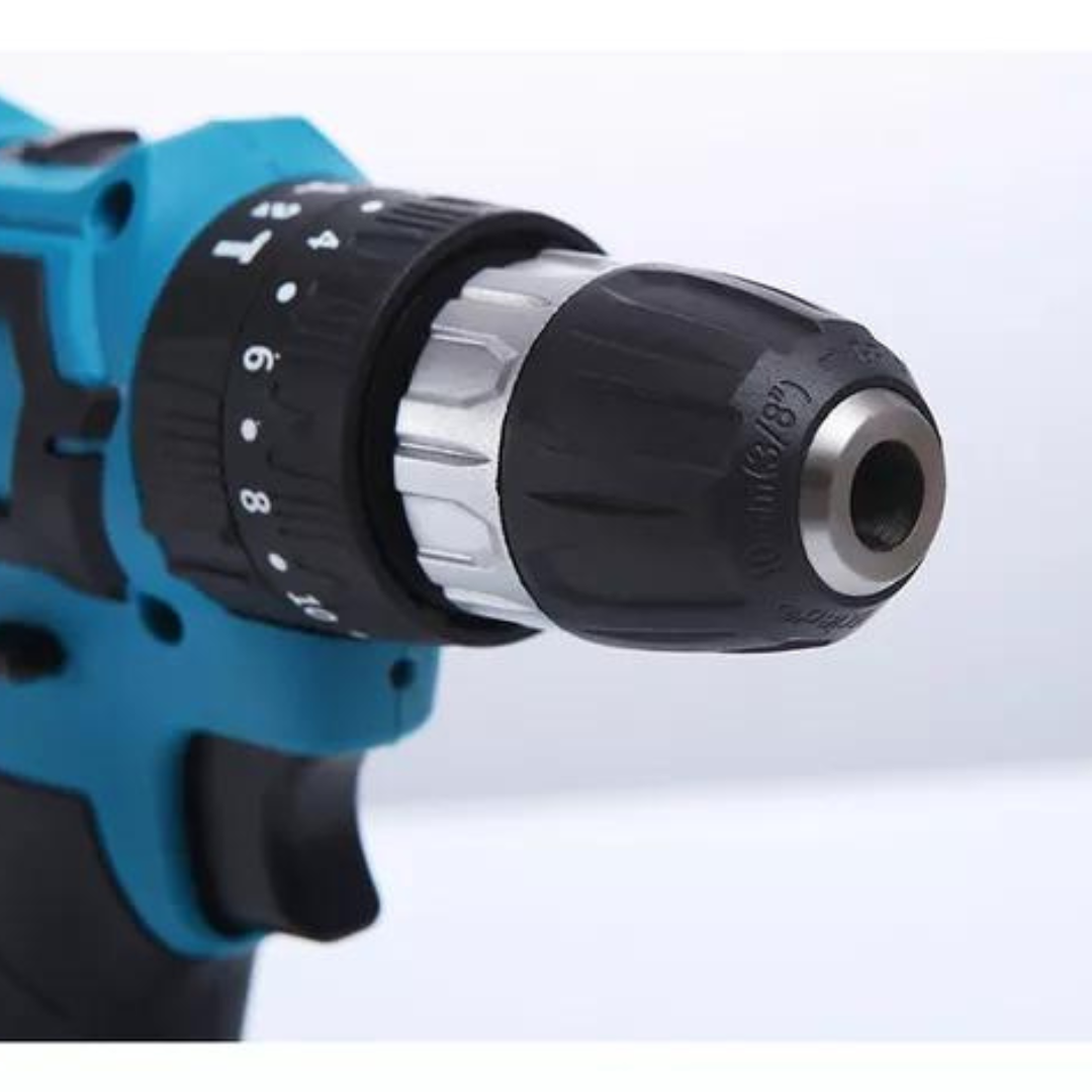 Taladro Percutor Inalámbrico +2 Baterías+Maleta Y Accesorios