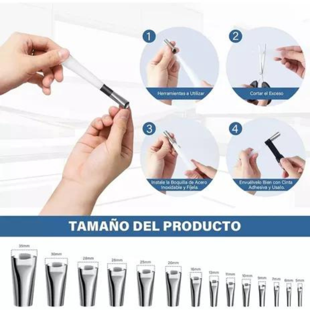 Sellador de masilla raspador de silicona 35 en 1