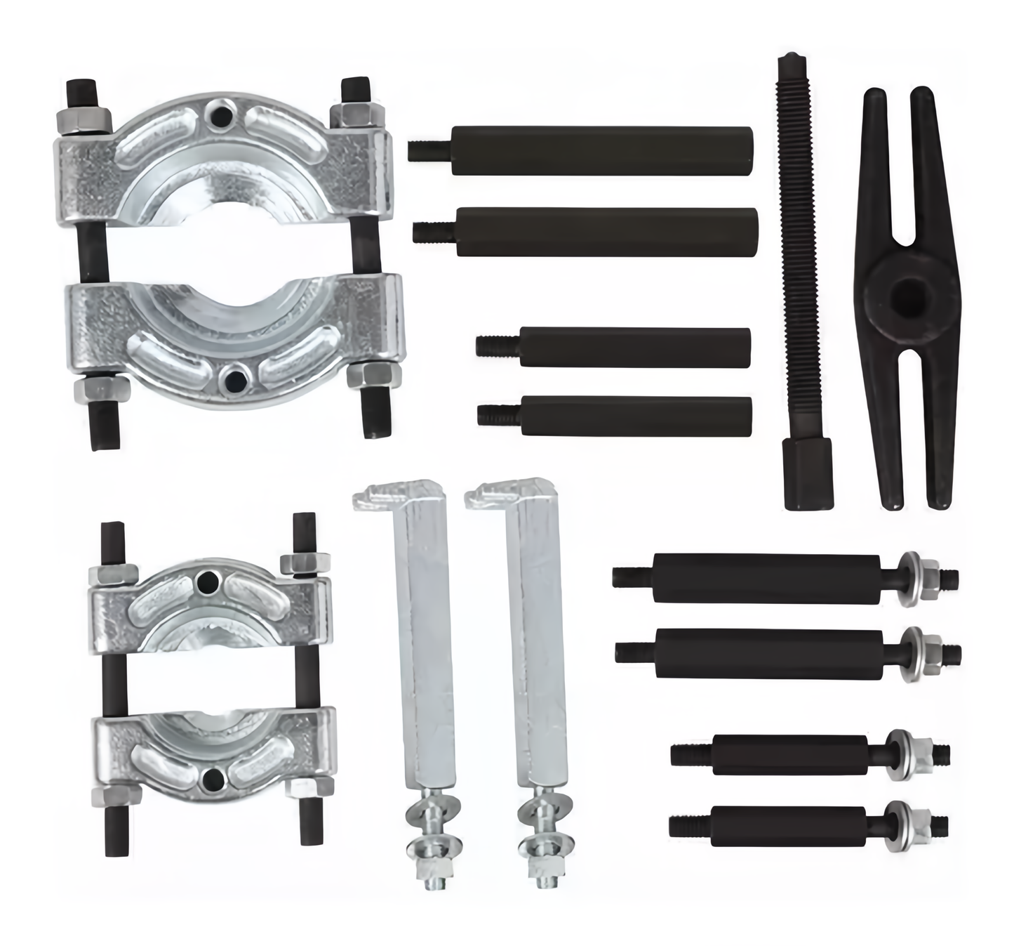 Juego de extractor de bujes y rodamientos 14 piezas