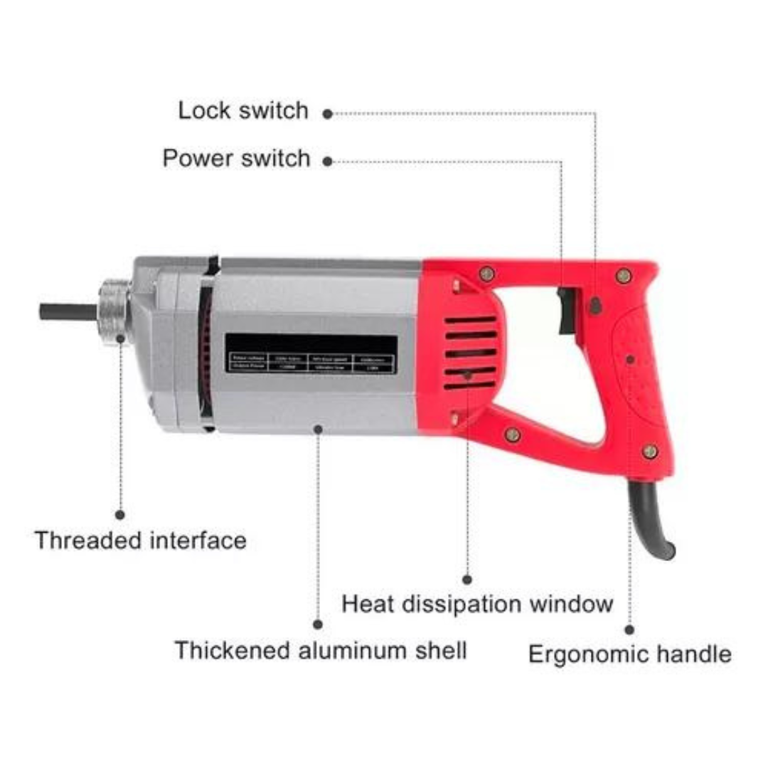 Vibrador Hormigón 1300w Sonda 1,5mtrs Línea Profesional