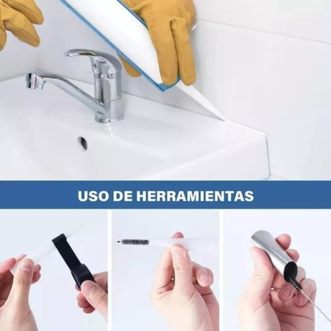 Sellador de masilla raspador de silicona 35 en 1