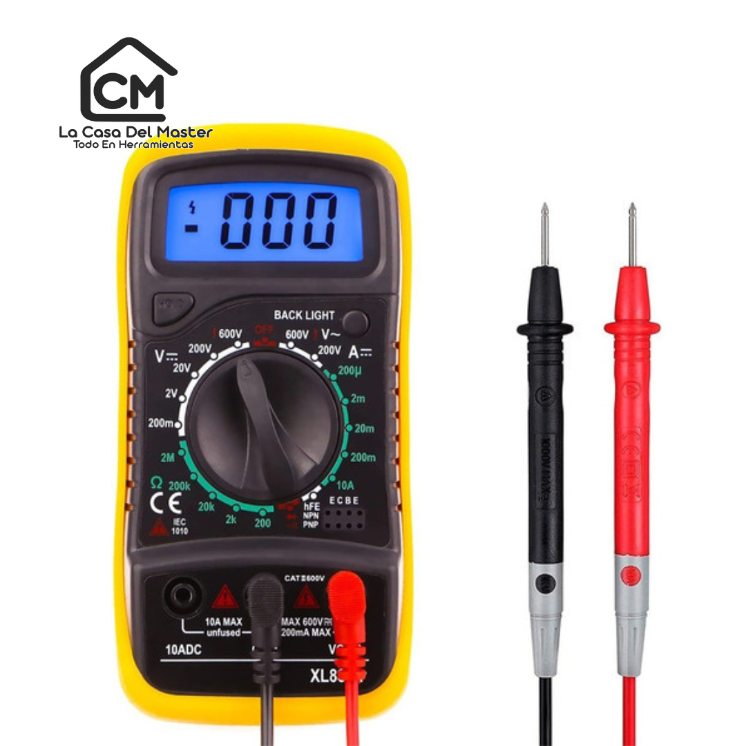 Tester Digital Mide Amperaje Voltaje Ohms Diodos Etc