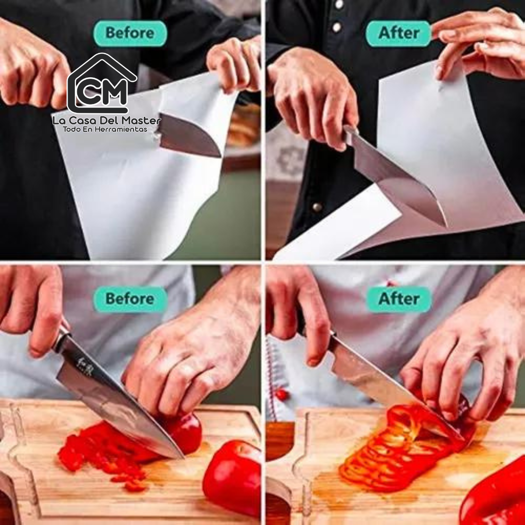 Set Piedras De Afilar 400/1000 3000/8000 + Base Bambú + Guía