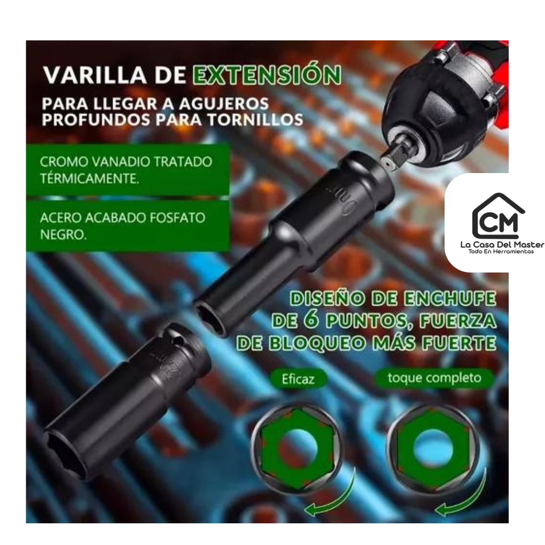 ¡Trabaja como un profesional! Juego Herramientas Llave De Vaso - 10 piezas