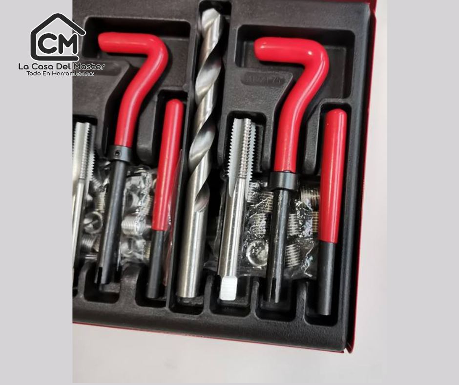 KIT 131 PZ. REPARADOR DE ROSCAS PROFESIONAL HILOS DAÑADOS