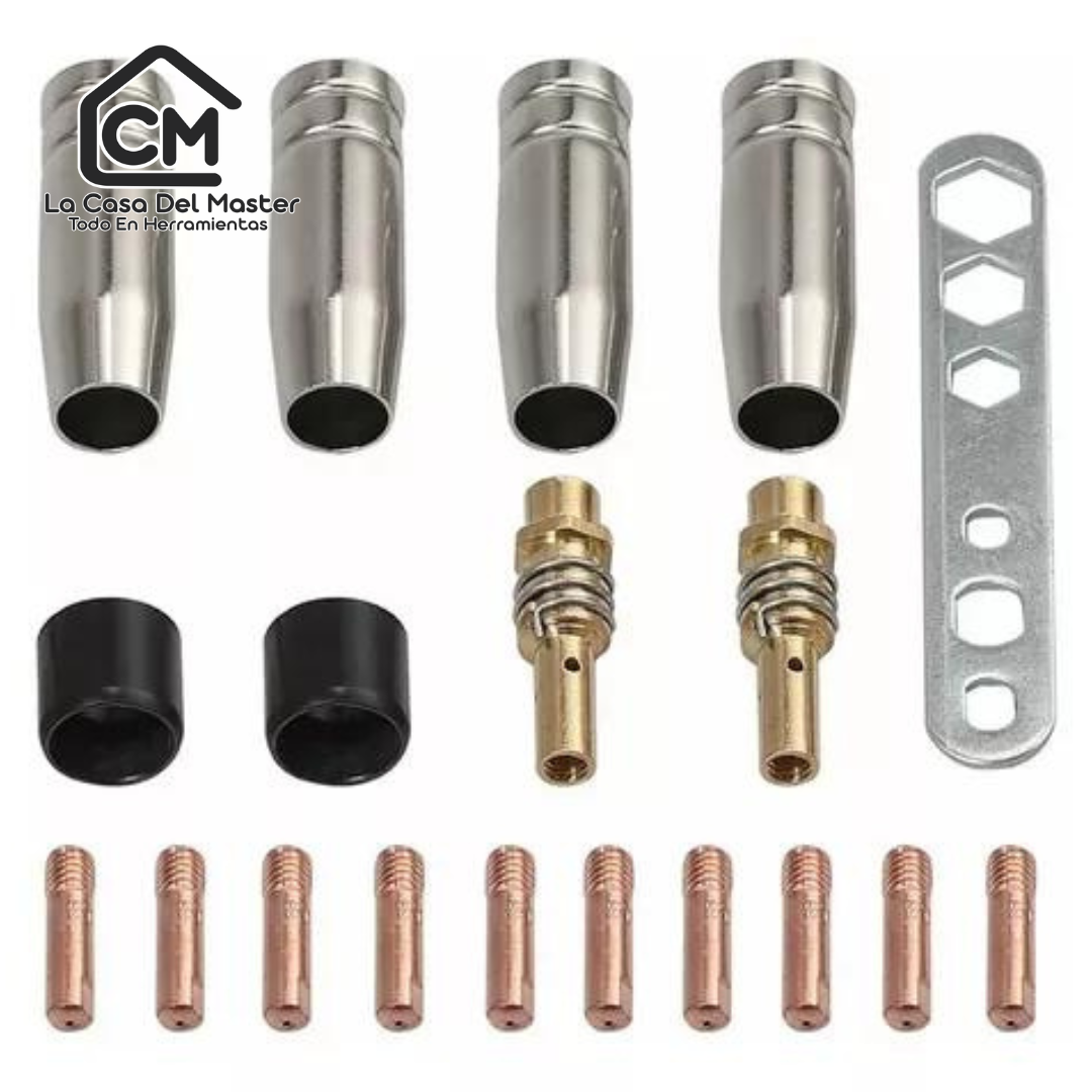 kit Puntas De Contacto De Soldadura Mig/mag De Alta Calidad Con Boquilla De 0,8 Mm M6