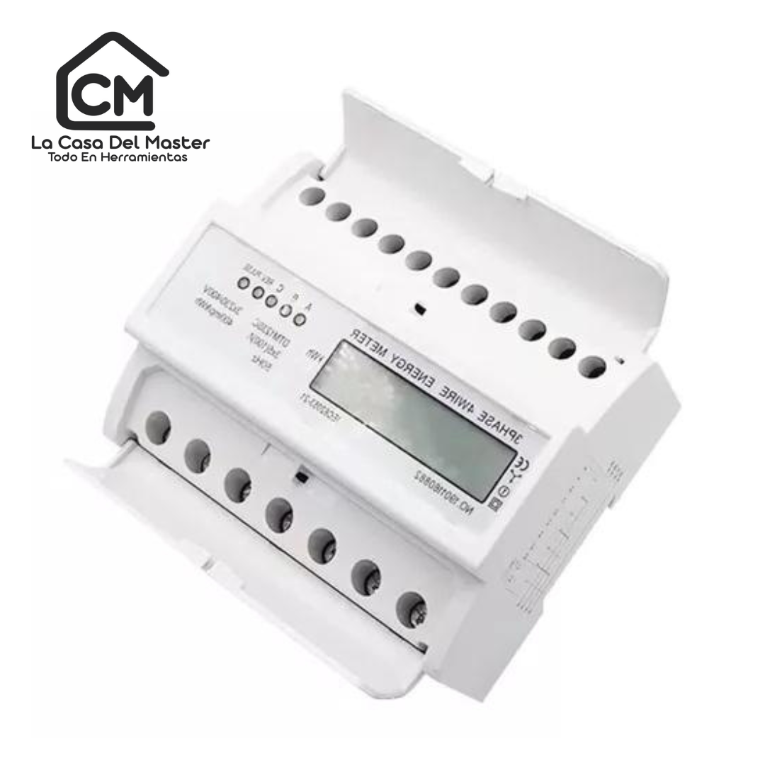 Medidor Trifasico Digital Kwh Din Ac 380v 5(100)a 50hz