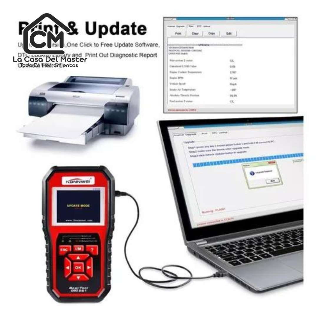 Escaner Automotriz Konnwei Kw850 Obd2 Eobd Multimarcas