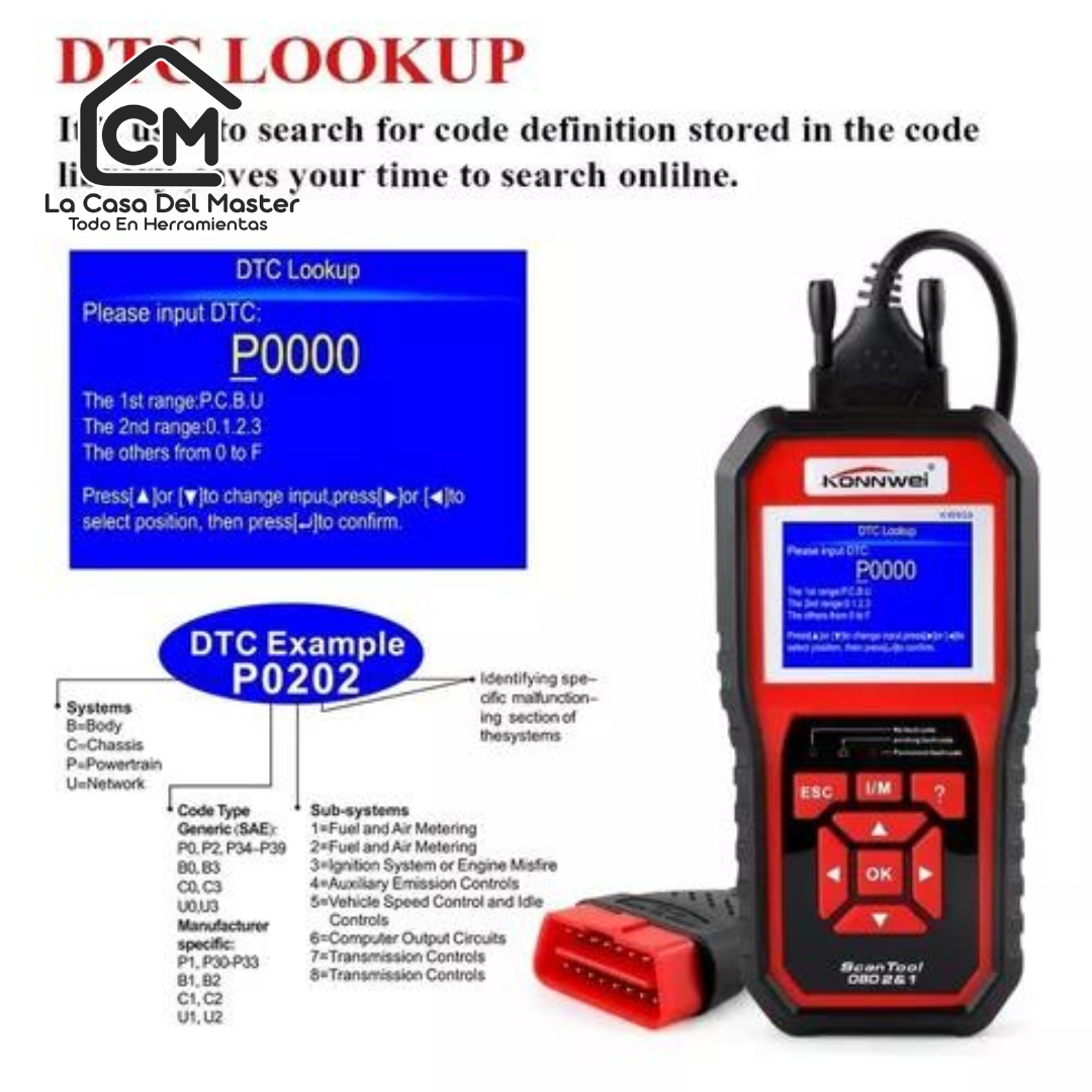 Escaner Automotriz Konnwei Kw850 Obd2 Eobd Multimarcas
