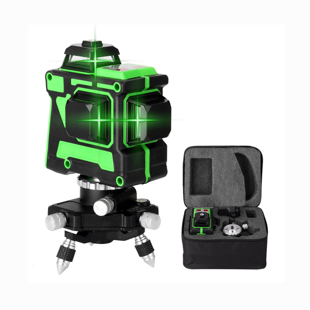 Nivel láser 3D 12 líneas 360° 2 Baterias